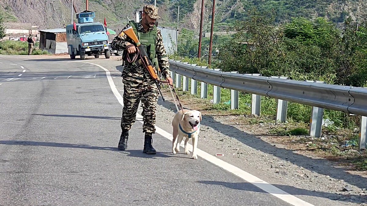 CRPF dog squad secures Jammu-Srinagar highway ahead of August 5