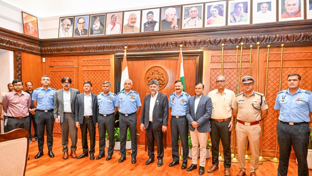 IAF training chief meets Karnataka CM in Bengaluru