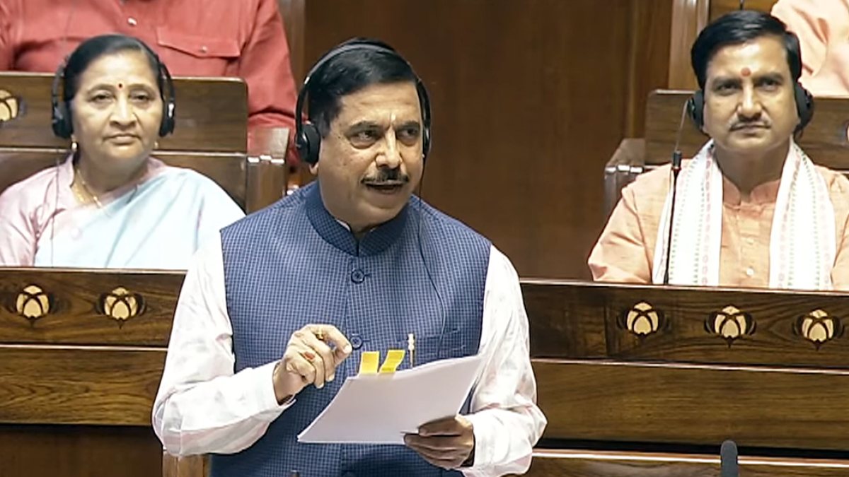 Union Education Minister Pralhad Joshi addresses Rajya Sabha in Monsoon session