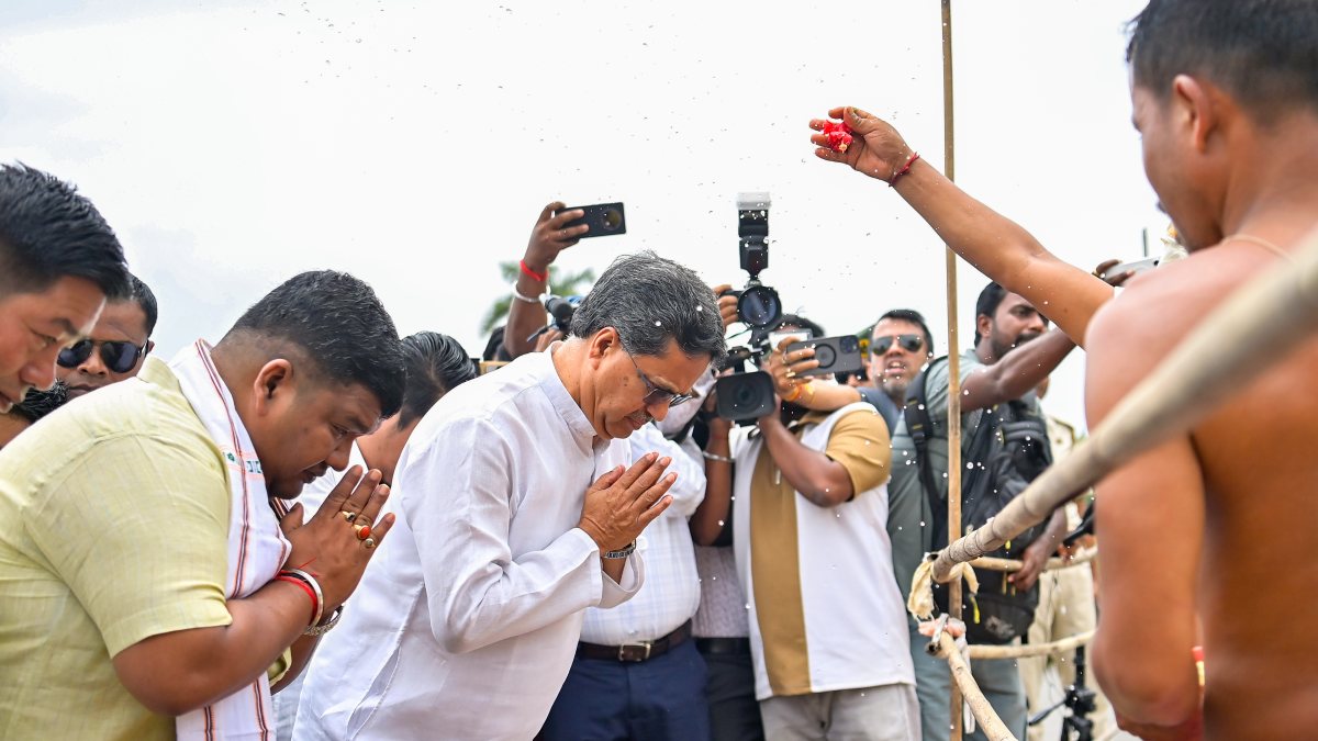 Tripura CM joins Ker Puja rituals at Ujjayanta Palace