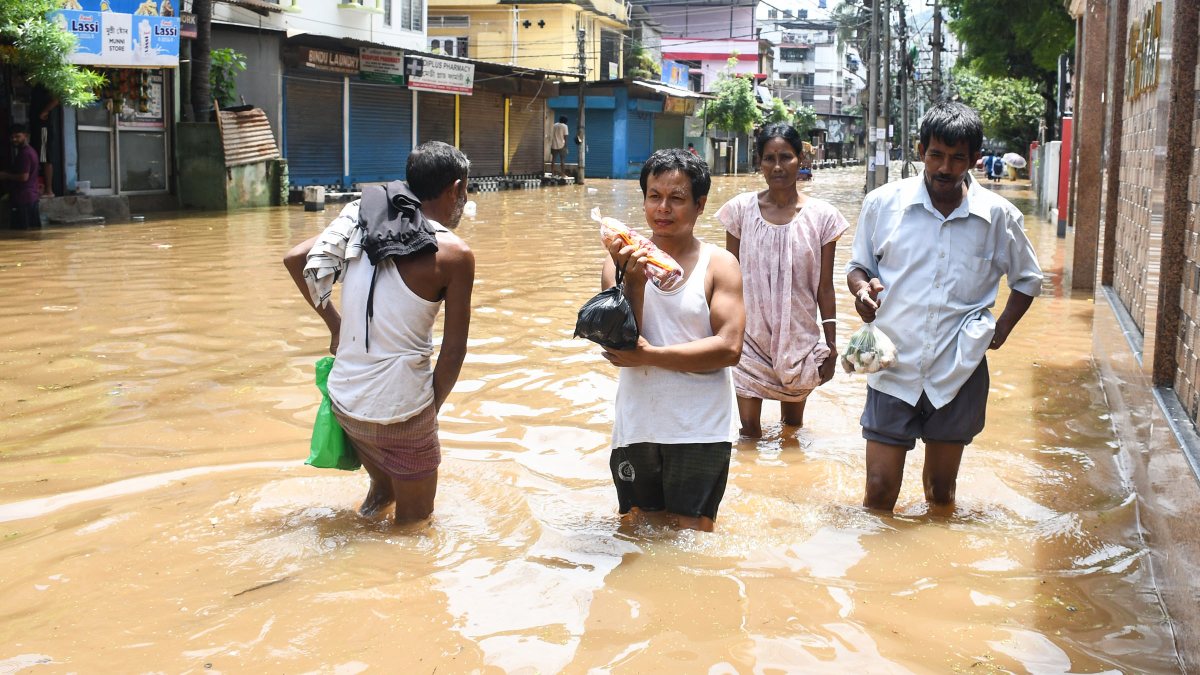Guwahati hit by waterlogging after heavy rainfall