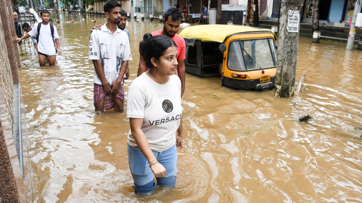 Guwahati hit by waterlogging after heavy rainfall