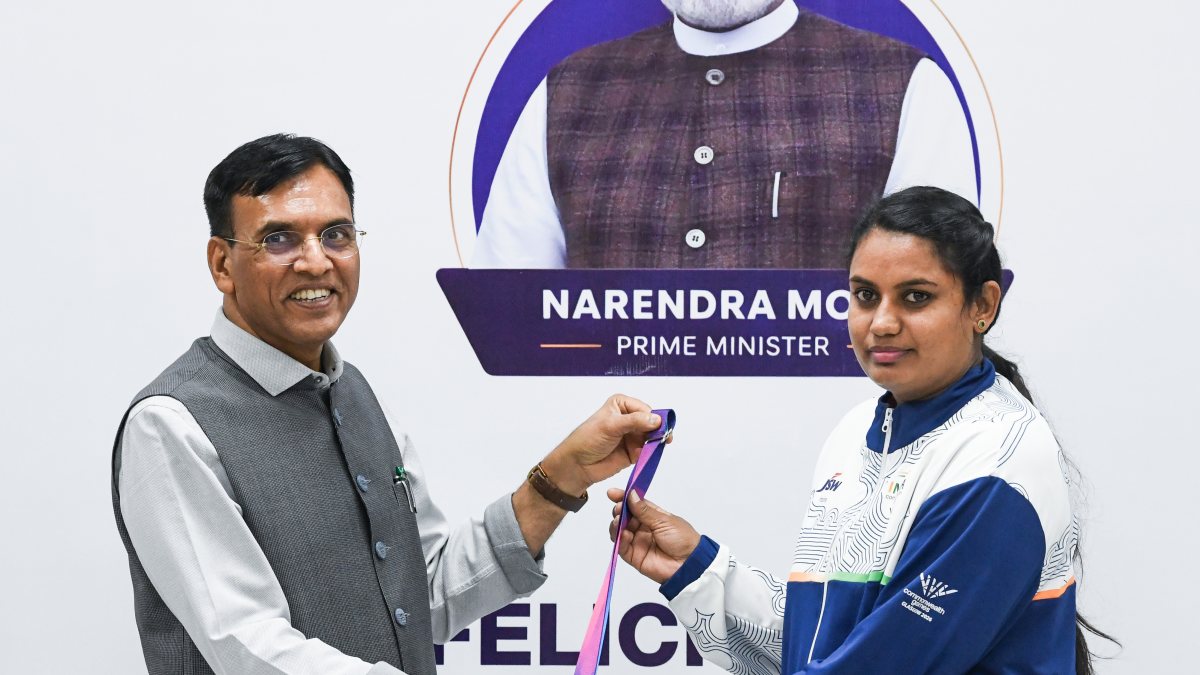 Para-athlete Shila Shyla felicitated for CWG 2026 bronze