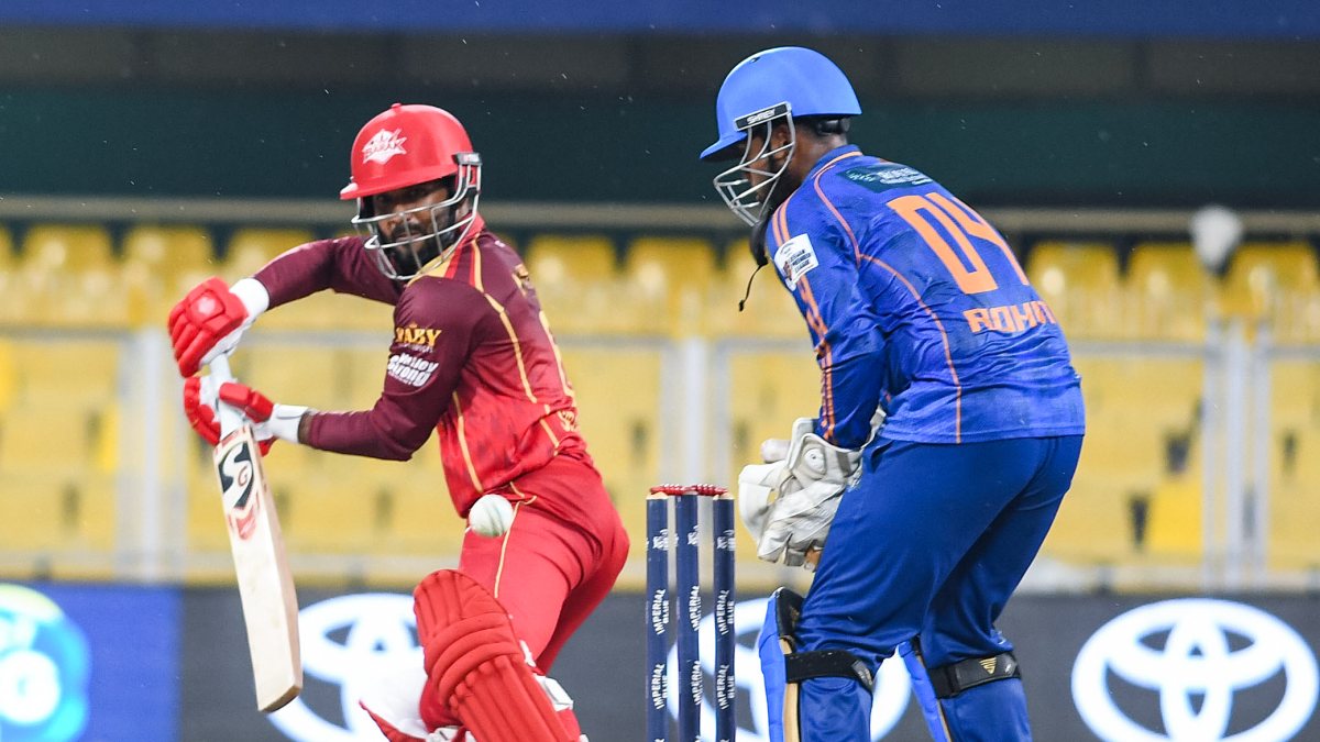 Barak Legends skipper Sibsankar Roy plays shot in Assam Premier League