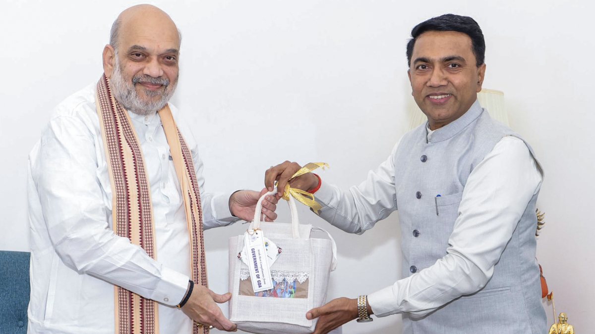 Goa CM Sawant meets Amit Shah in New Delhi