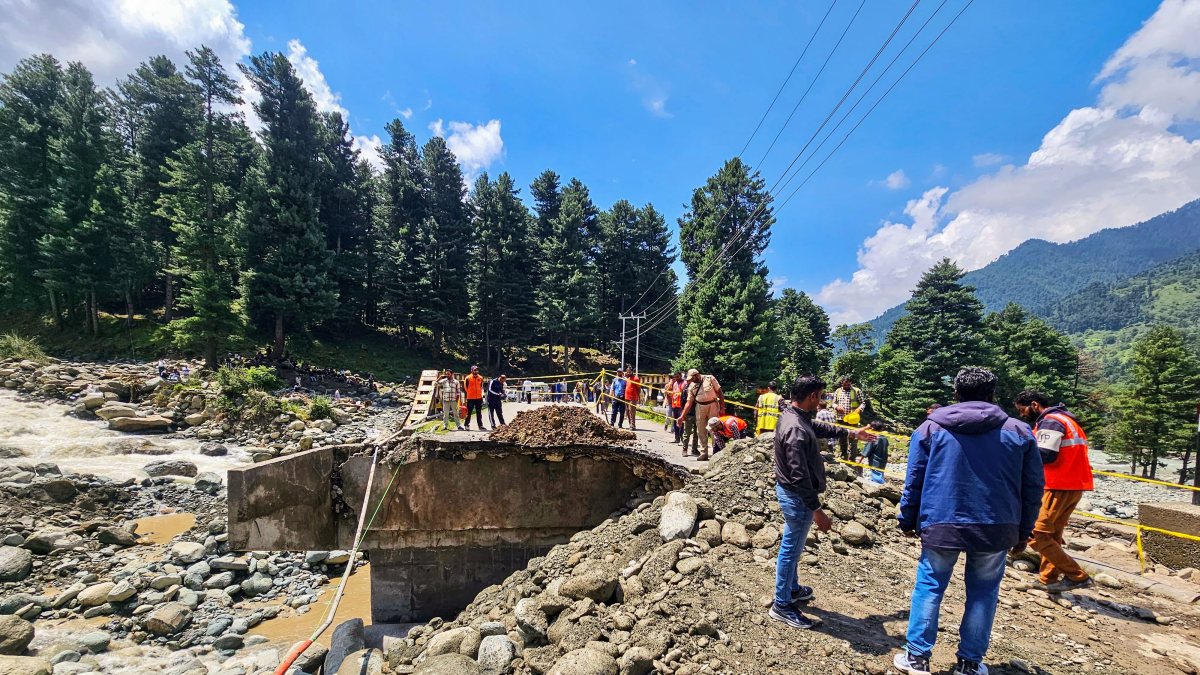 Restoration underway after cloudburst in Anantnag