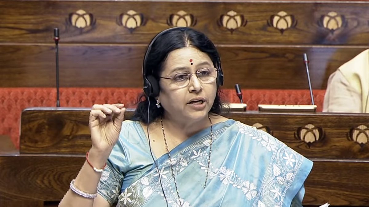 BJP MP Medha Kulkarni addresses Rajya Sabha in Monsoon session
