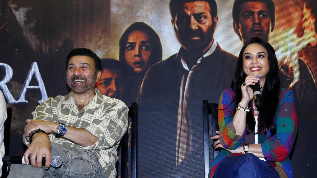 Preity Zinta, Sunny Deol promote Batwara 1947 in Ahmedabad