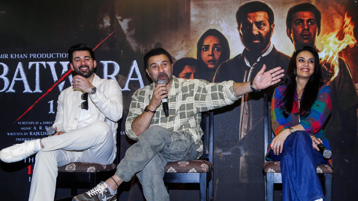 Sunny Deol, Preity Zinta promote Batwara 1947 in Ahmedabad