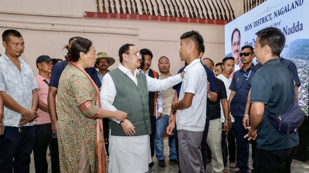 Nadda meets landslide-hit residents in Mon