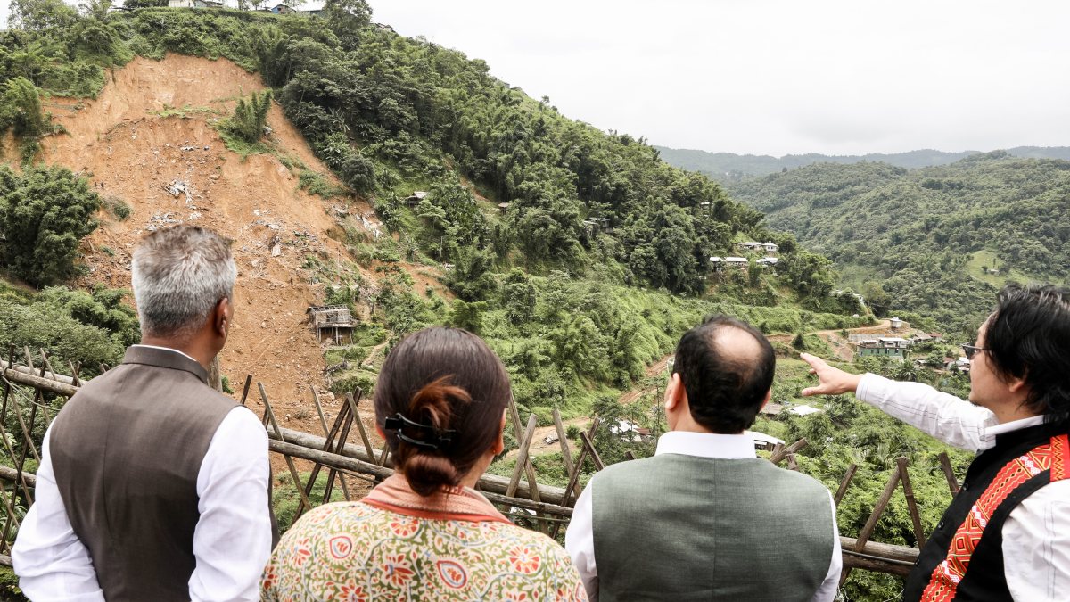 Nadda inspects landslide-hit areas in Nagaland's Mon