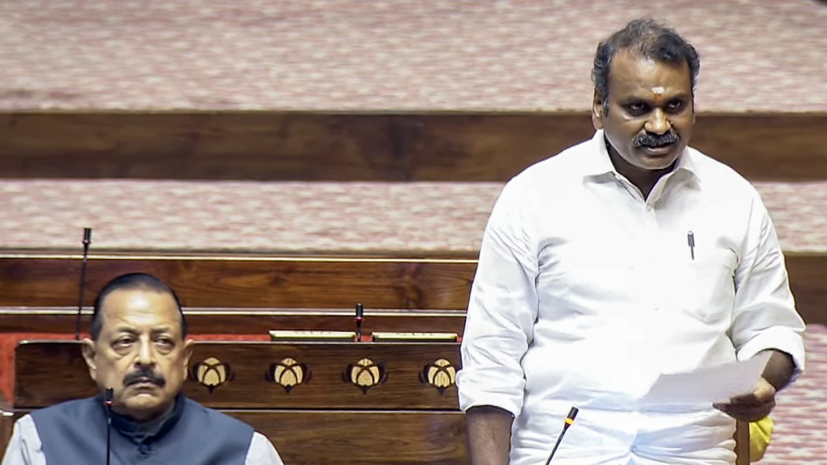 MoS Murugan addresses Rajya Sabha during Monsoon session