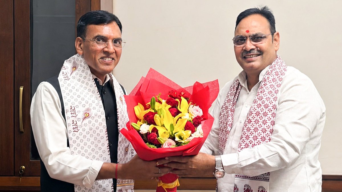 Rajasthan Chief Minister Bhajanlal Sharma meets Union Youth Affairs and Sports…
