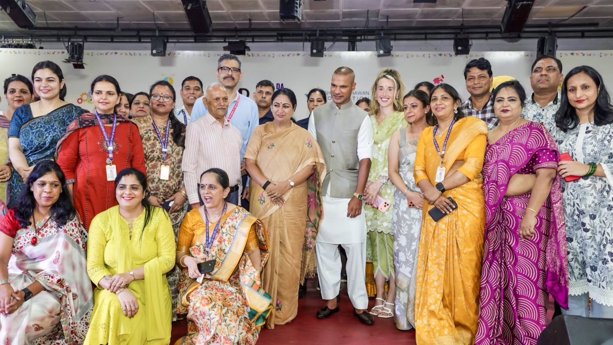 Delhi CM inaugurates STEM Innovation Lab with Shikhar Dhawan