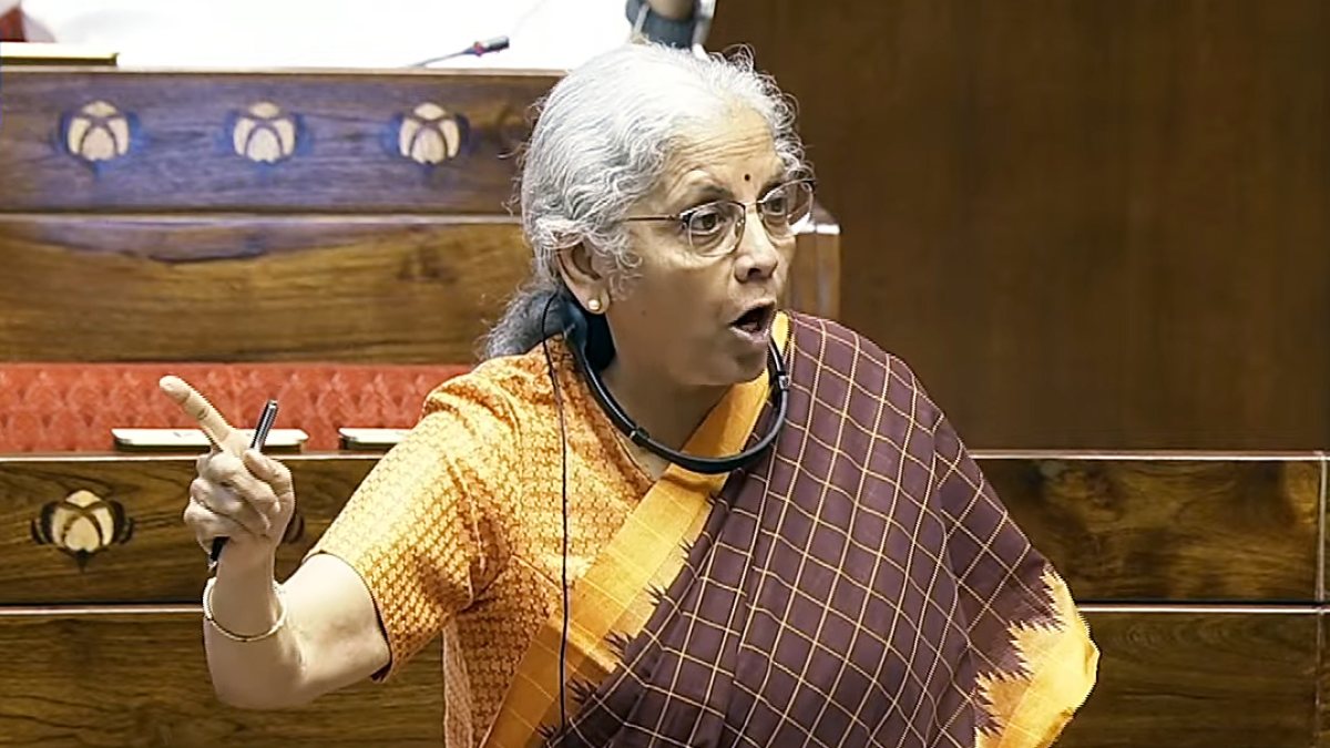 Finance Minister addresses Rajya Sabha during Monsoon session