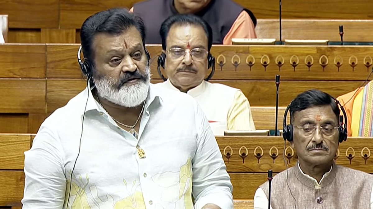Suresh Gopi addresses Lok Sabha during Monsoon session