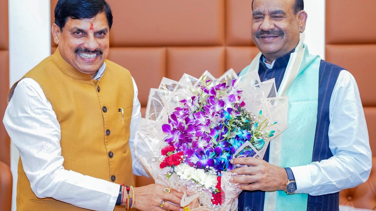 MP CM Mohan Yadav meets Lok Sabha Speaker Om Birla in Delhi
