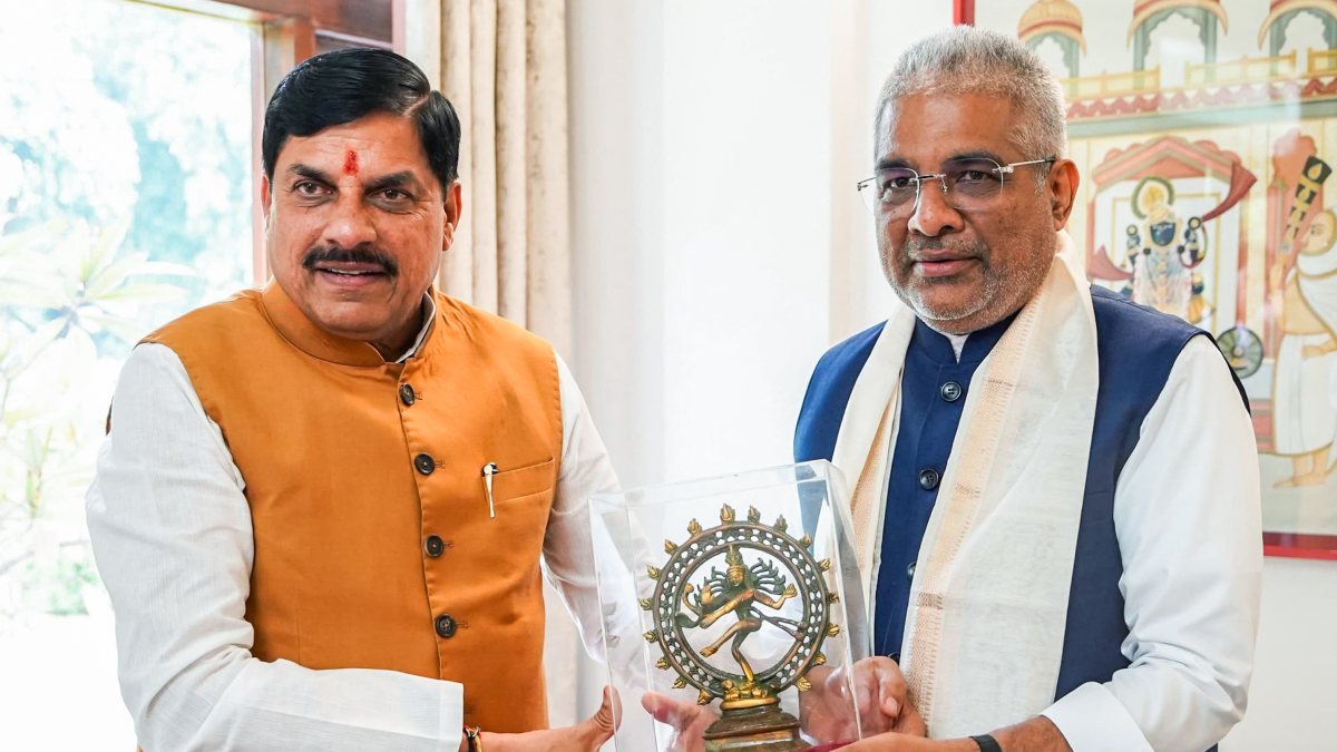 MP CM Mohan Yadav meets Union Minister Bhupendra Yadav in Delhi