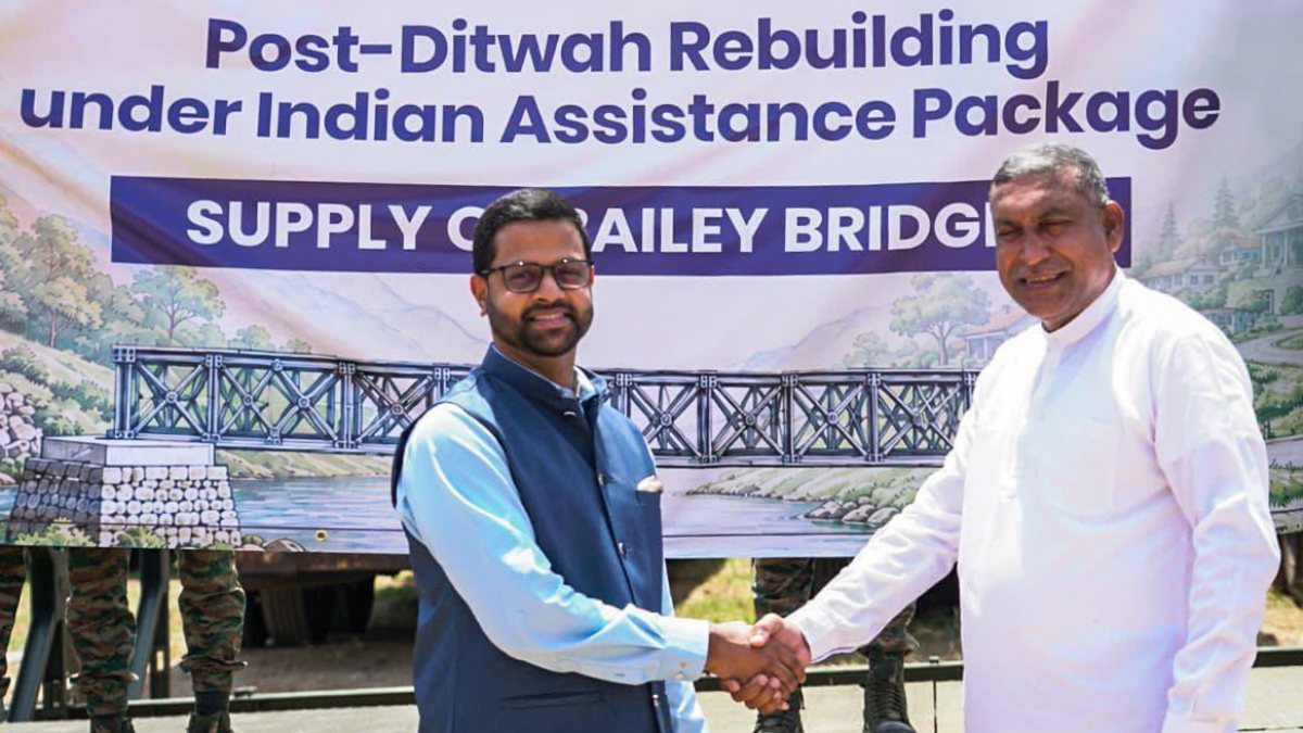 India hands over Bailey Bridges to Sri Lanka under aid package