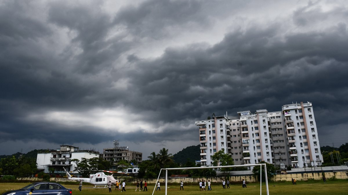 Dark clouds loom over Guwahati sky