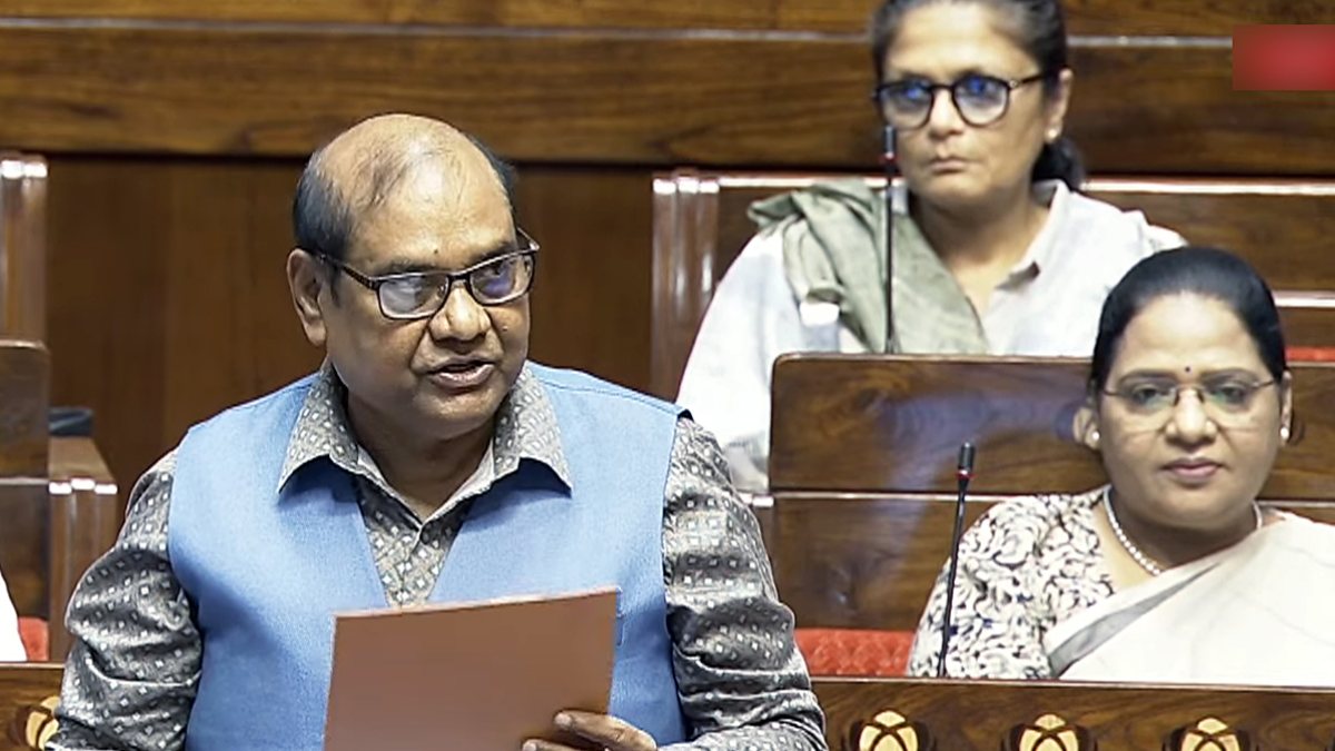 BJP MP Brij Lal addresses Rajya Sabha during Monsoon session