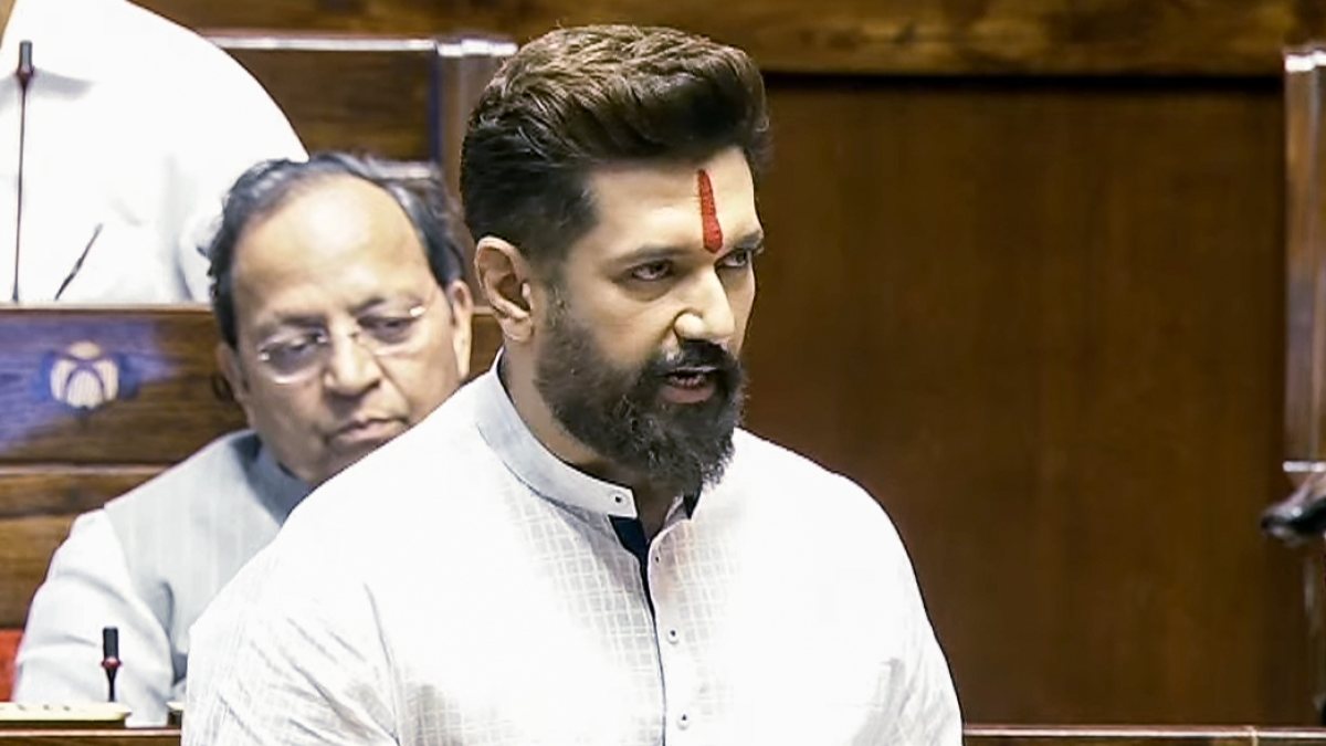 Chirag Paswan speaks in Rajya Sabha during Monsoon session