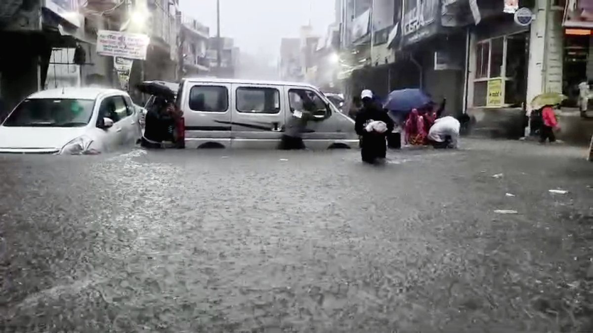 Delhi's Sangam Vihar faces waterlogging after heavy rain