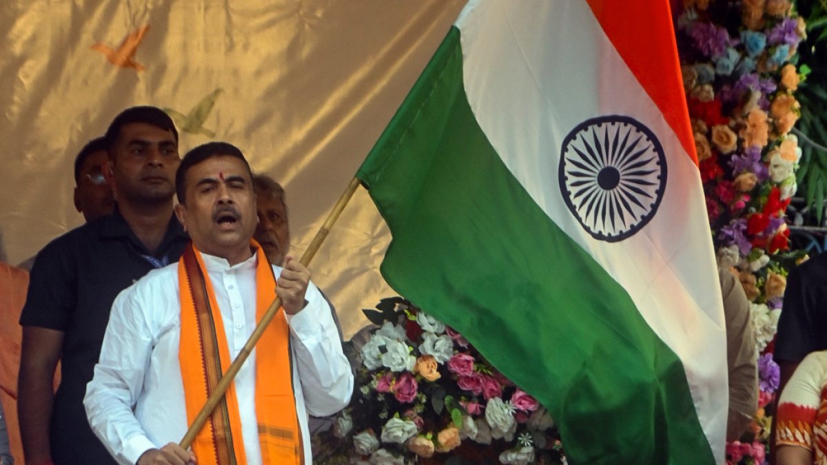 West Bengal CM Suvendu Adhikari leads Har Ghar Tiranga rally in Kolkata