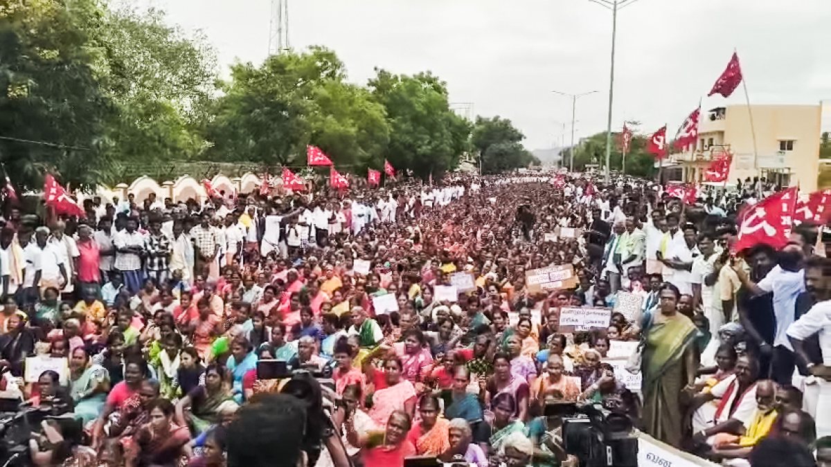 Tribal families face eviction protest in Theni