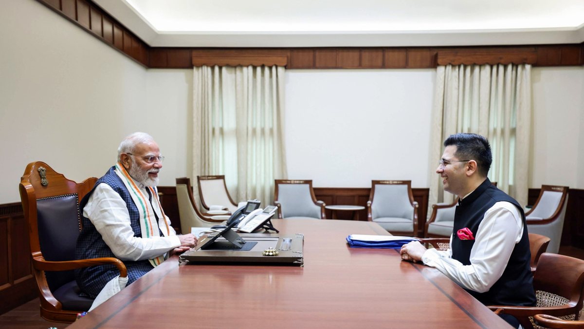 Raghav Chadha meets PM Modi in New Delhi