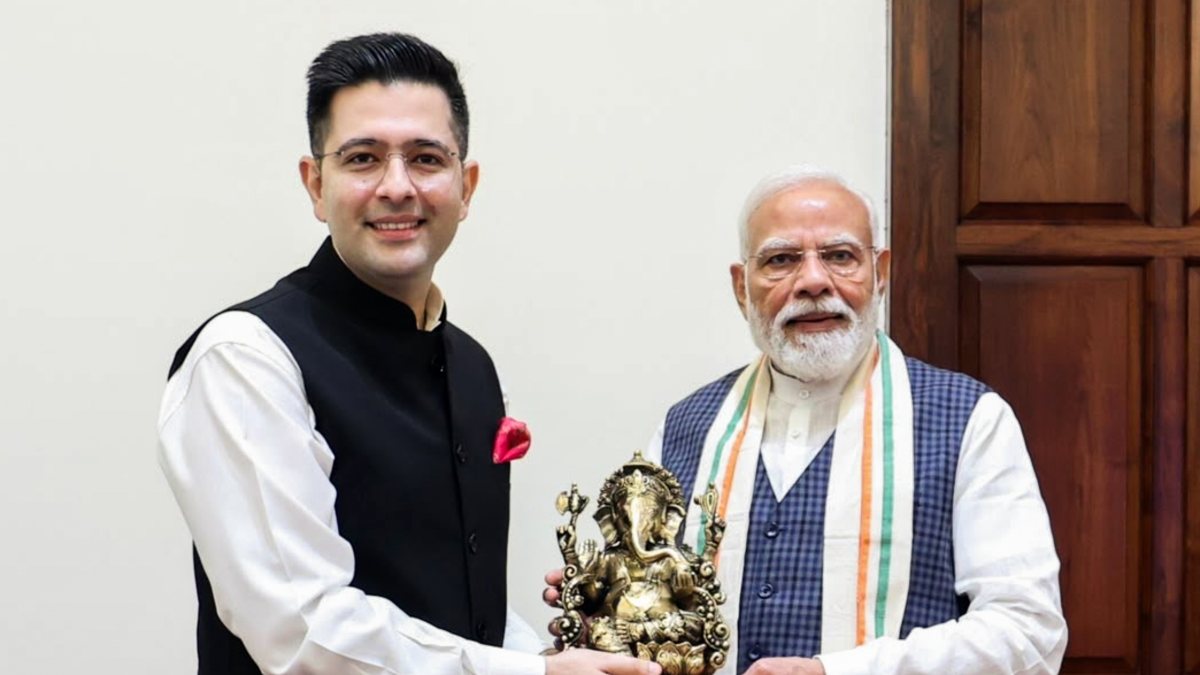 BJP's Raghav Chadha calls on PM Modi in New Delhi