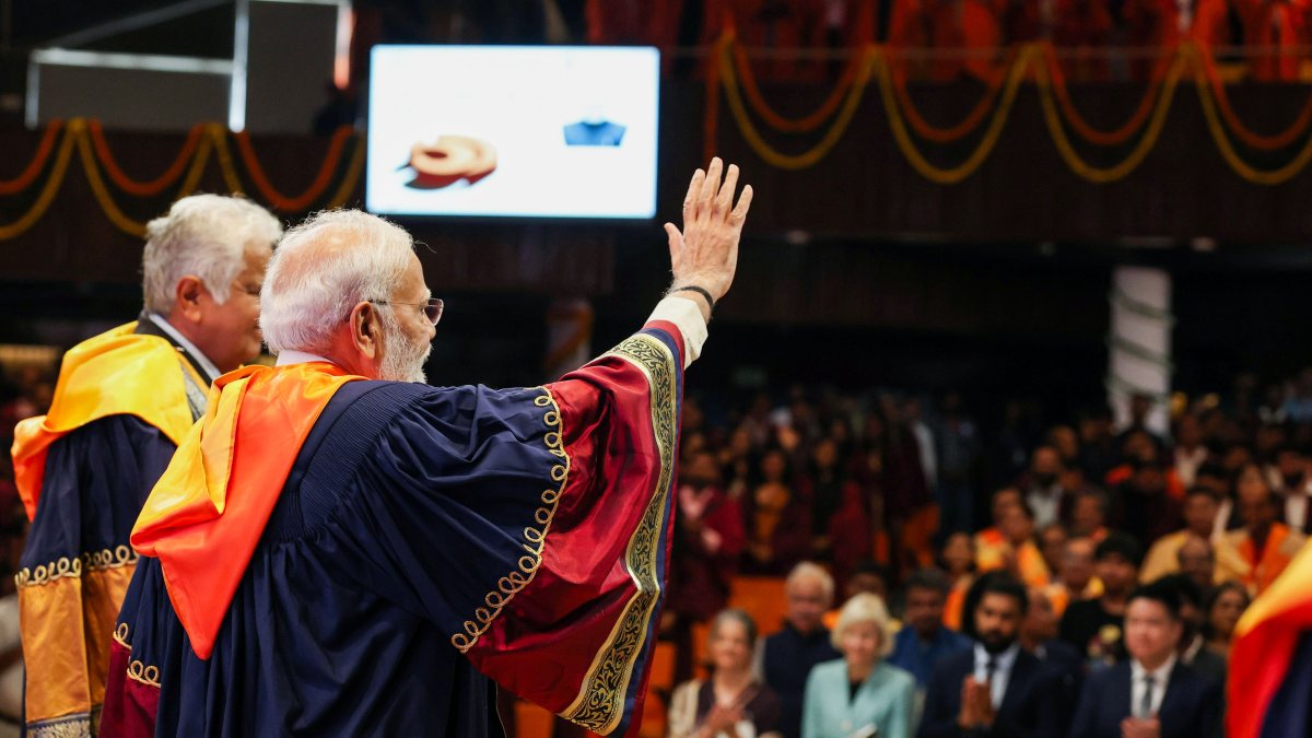 PM Modi attends IIT Delhi 57th convocation ceremony
