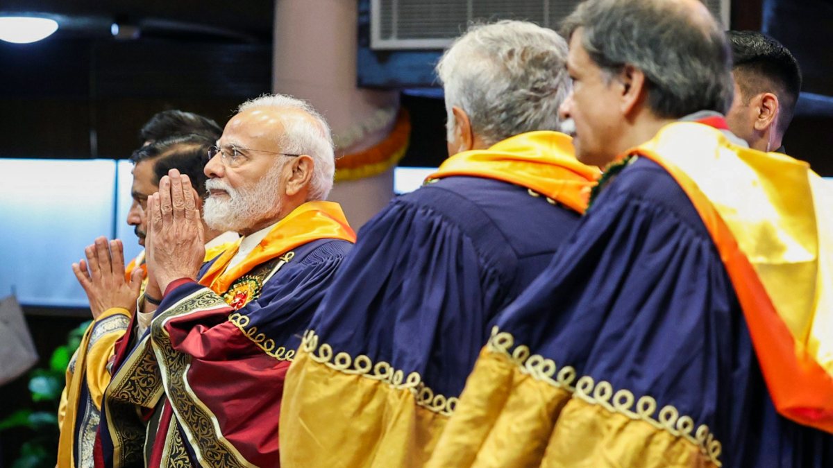 PM Modi attends IIT Delhi 57th convocation ceremony
