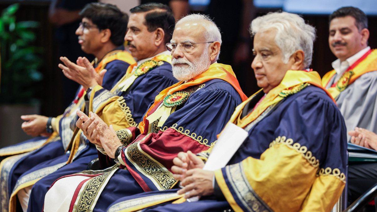PM Modi attends IIT Delhi 57th convocation ceremony