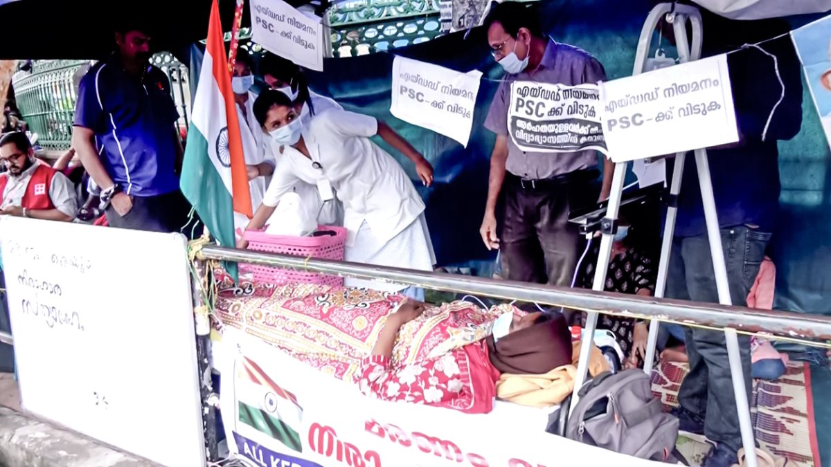 Protesters seek PSC probe as woman gets medical check