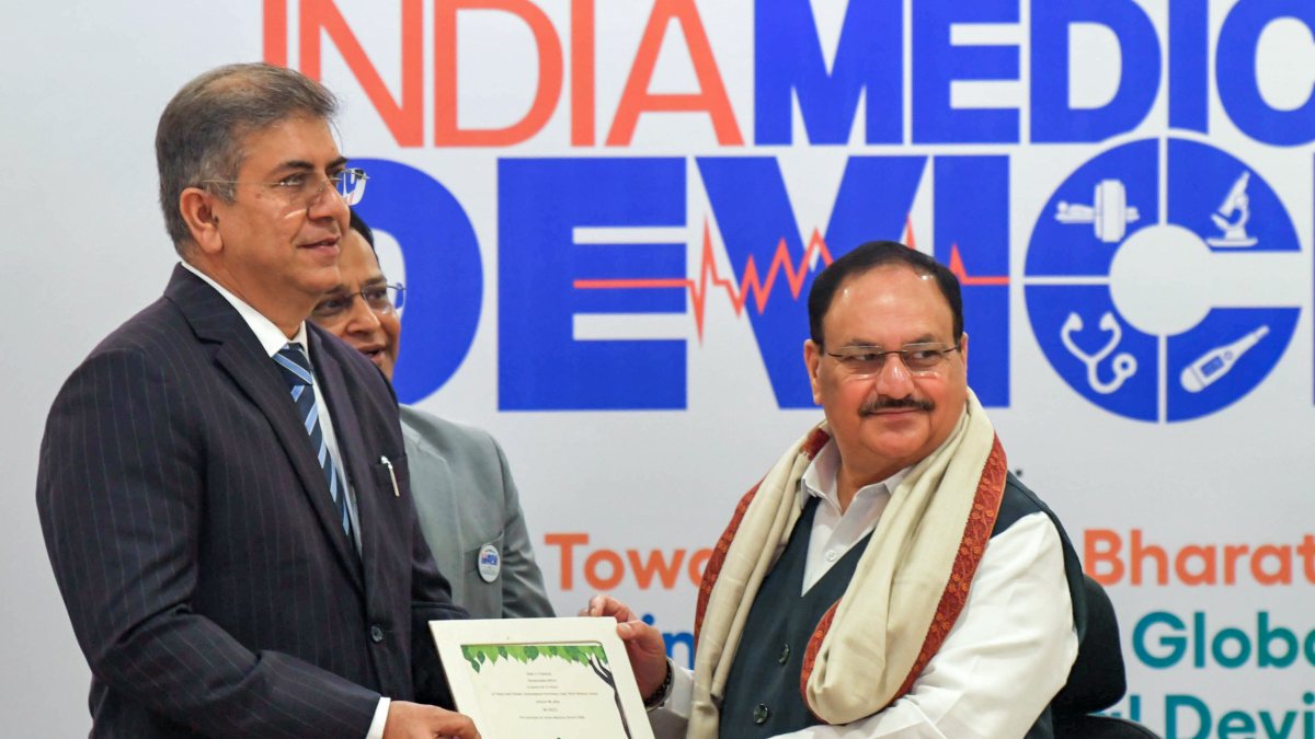 JP Nadda addresses 9th India Medical Device Conference in New Delhi