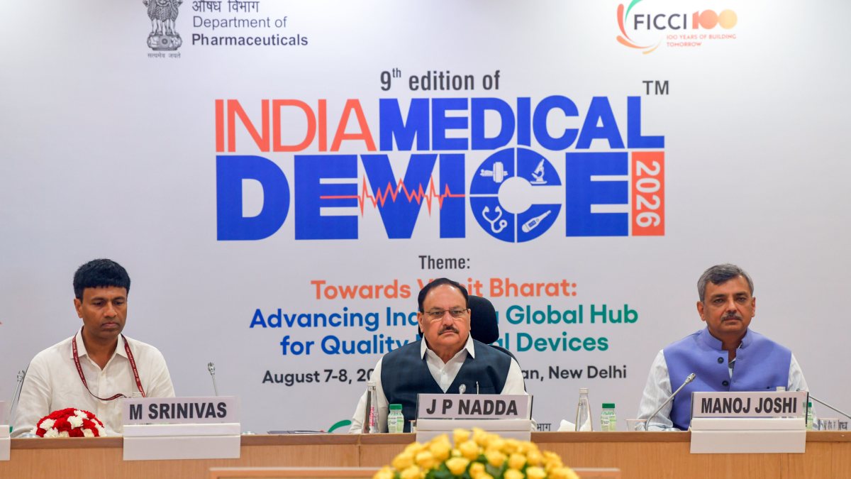JP Nadda addresses 9th India Medical Device Conference in Delhi