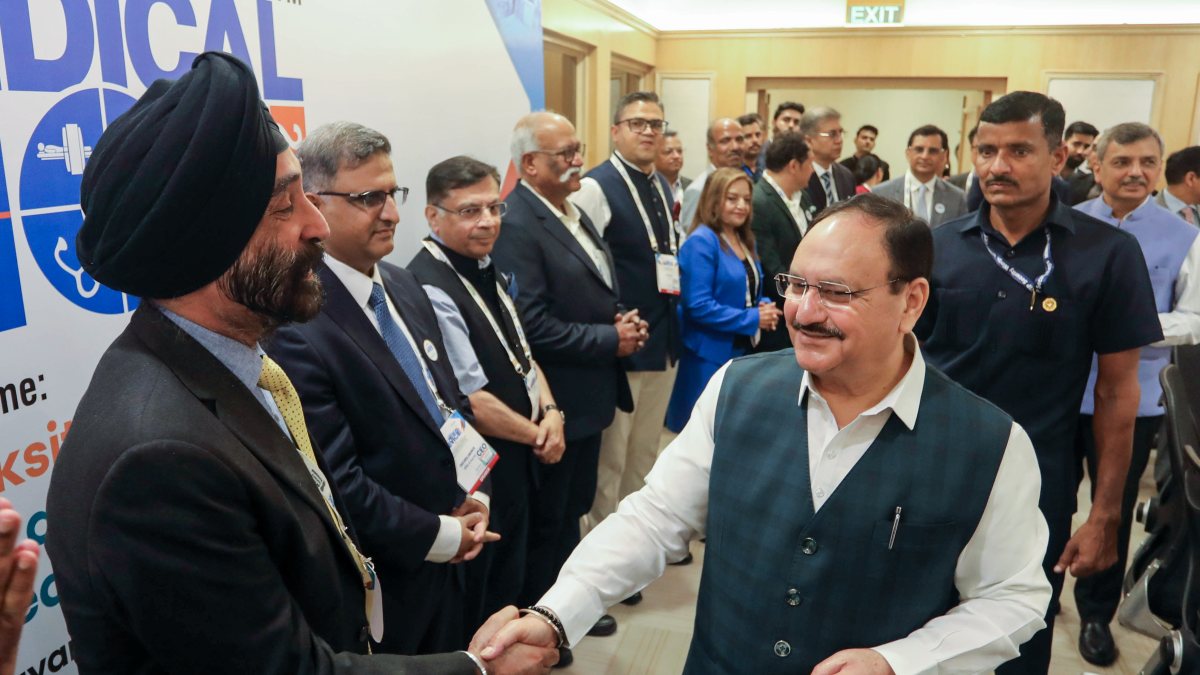 JP Nadda addresses 9th India Medical Device Conference in New Delhi