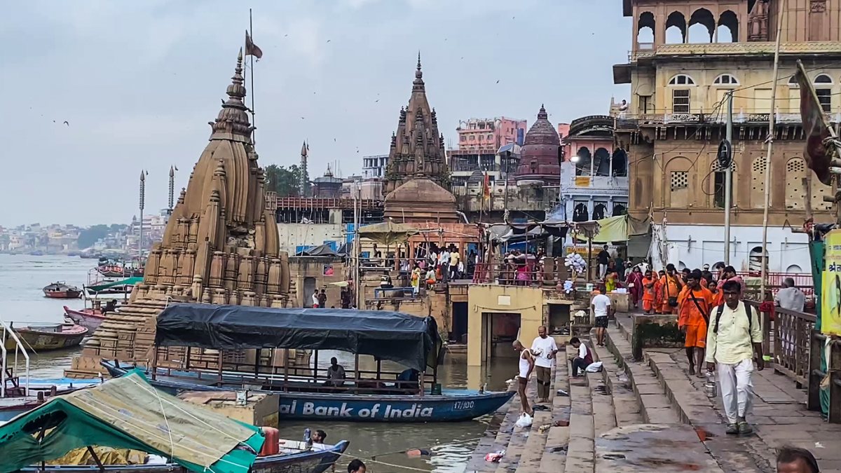 Ganga submerges Varanasi ghats after heavy rainfall