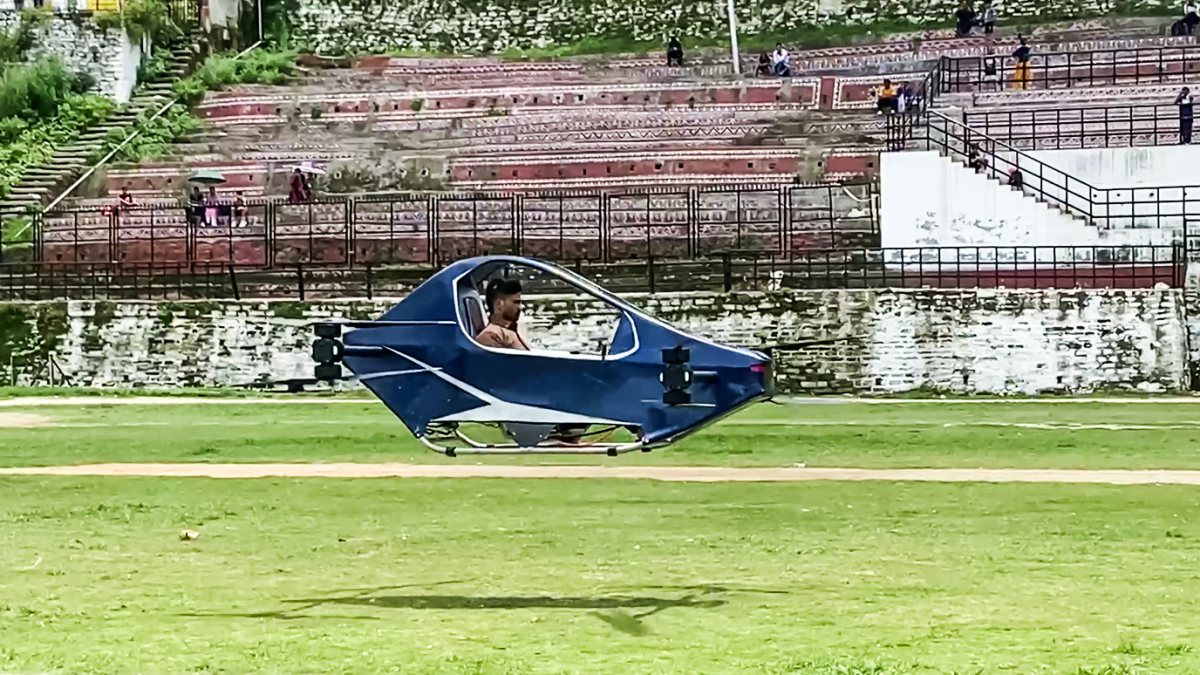 Uttarakhand startup tests single-seat flying vehicle prototype
