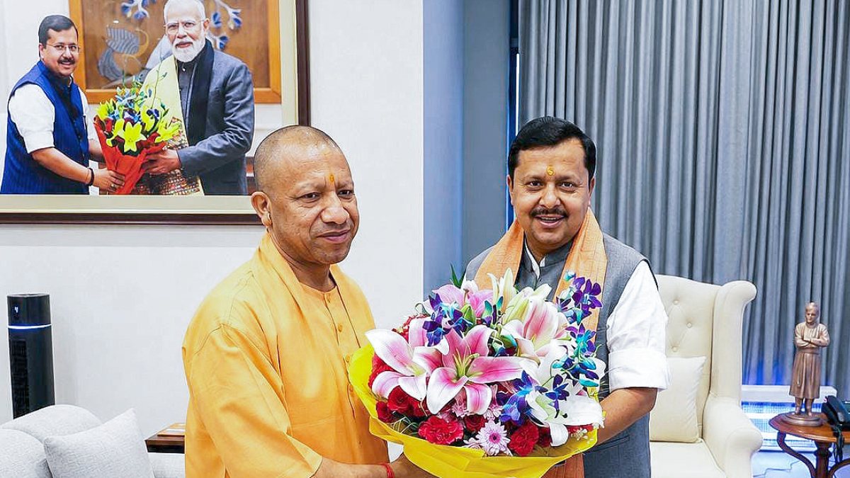 Yogi Adityanath meets BJP chief Nitin Nabin in Delhi