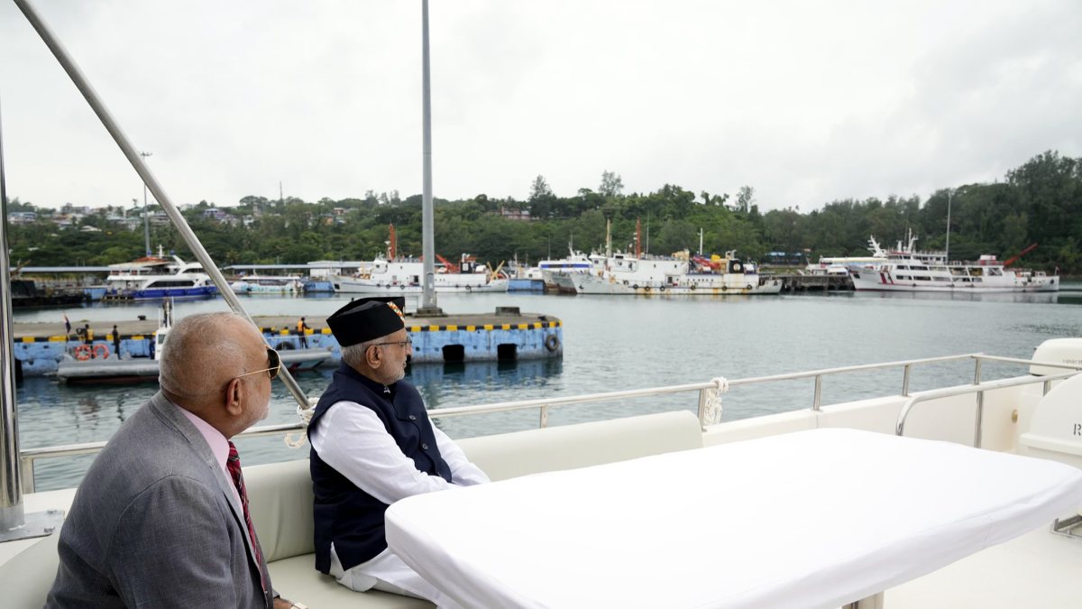 VP Radhakrishnan visits Netaji Subhash Chandra Bose Island