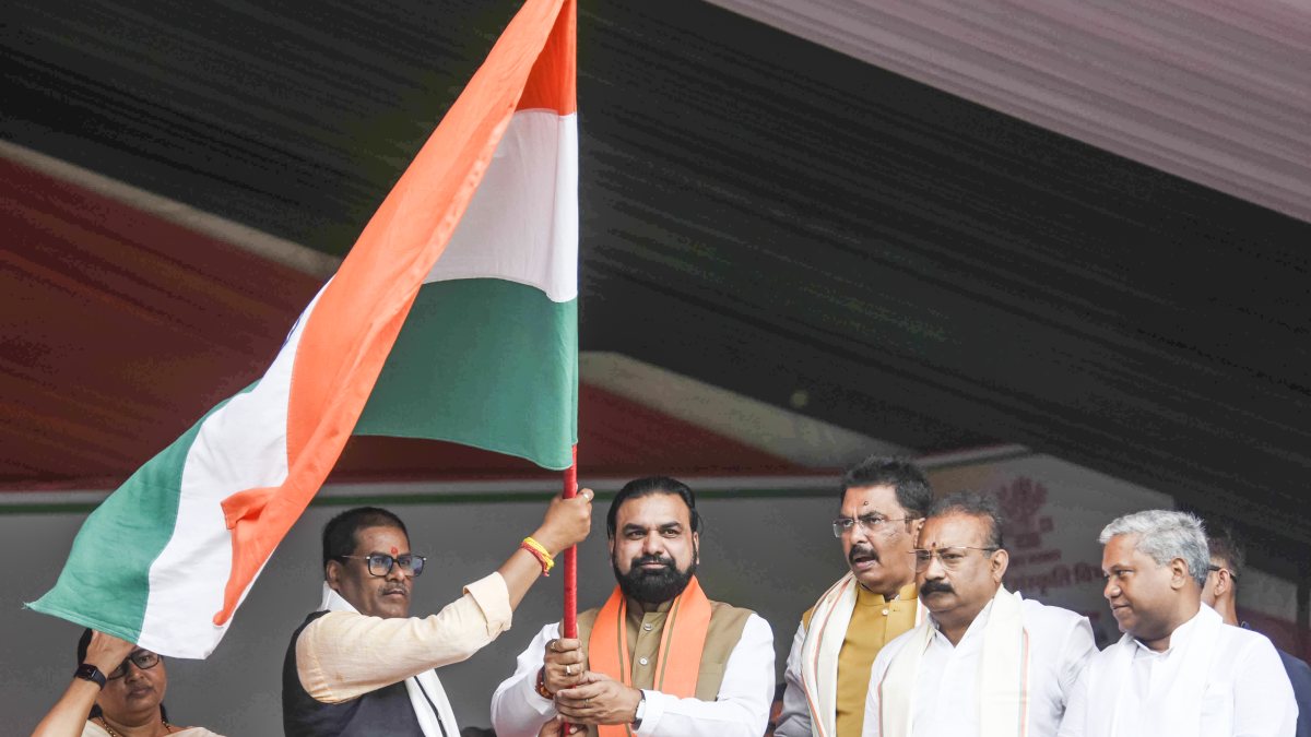 Bihar CM leads Har Ghar Tiranga Yatra in Patna