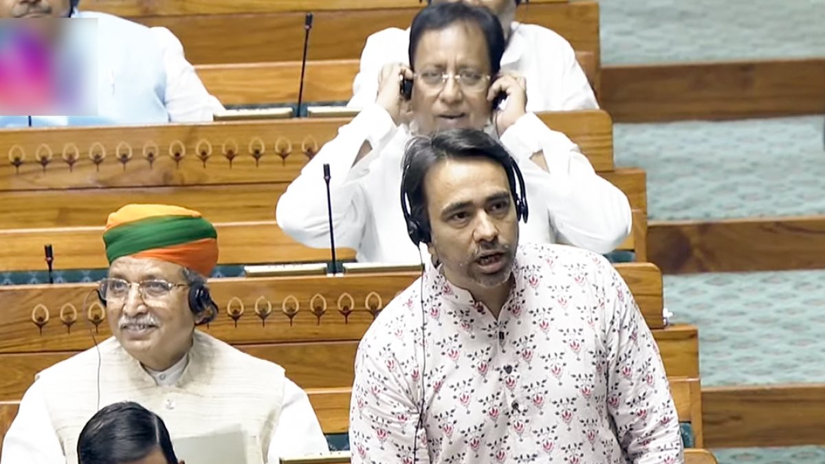 Jayant Chaudhary addresses Lok Sabha during Monsoon session