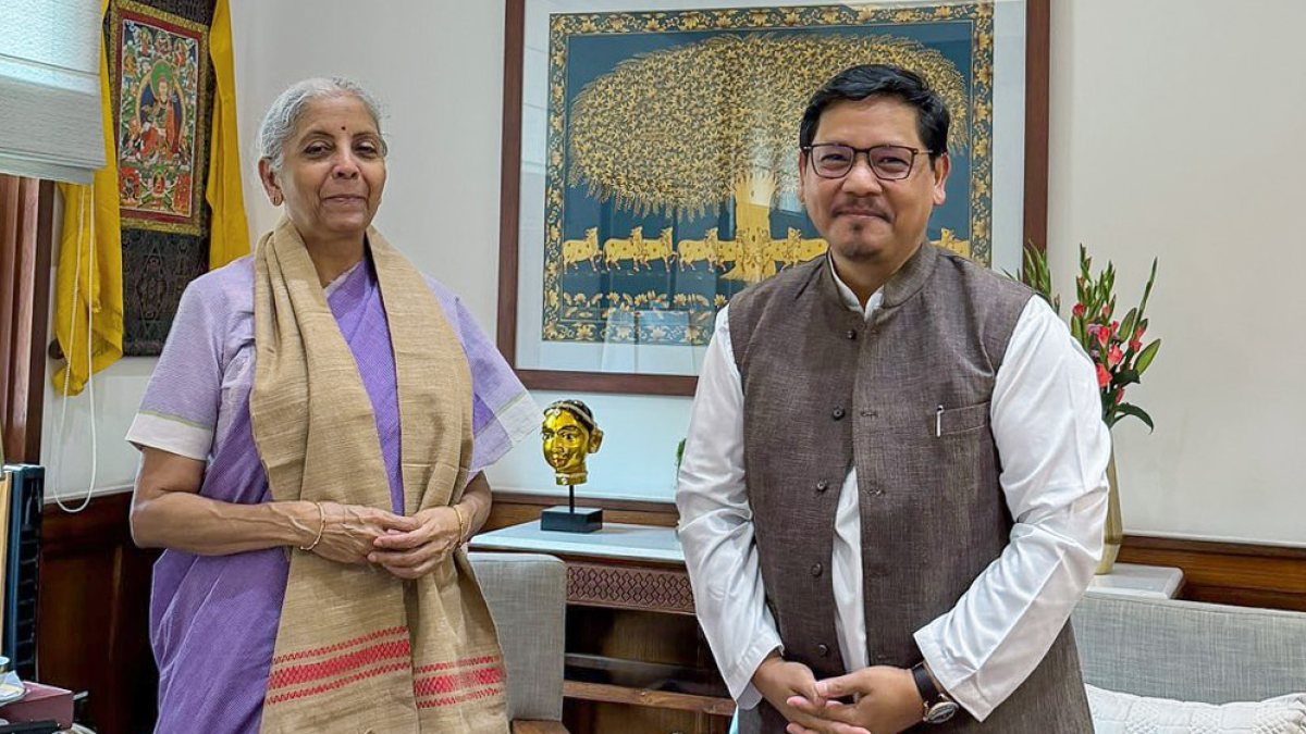 Sitharaman meets Meghalaya CM Sangma in New Delhi