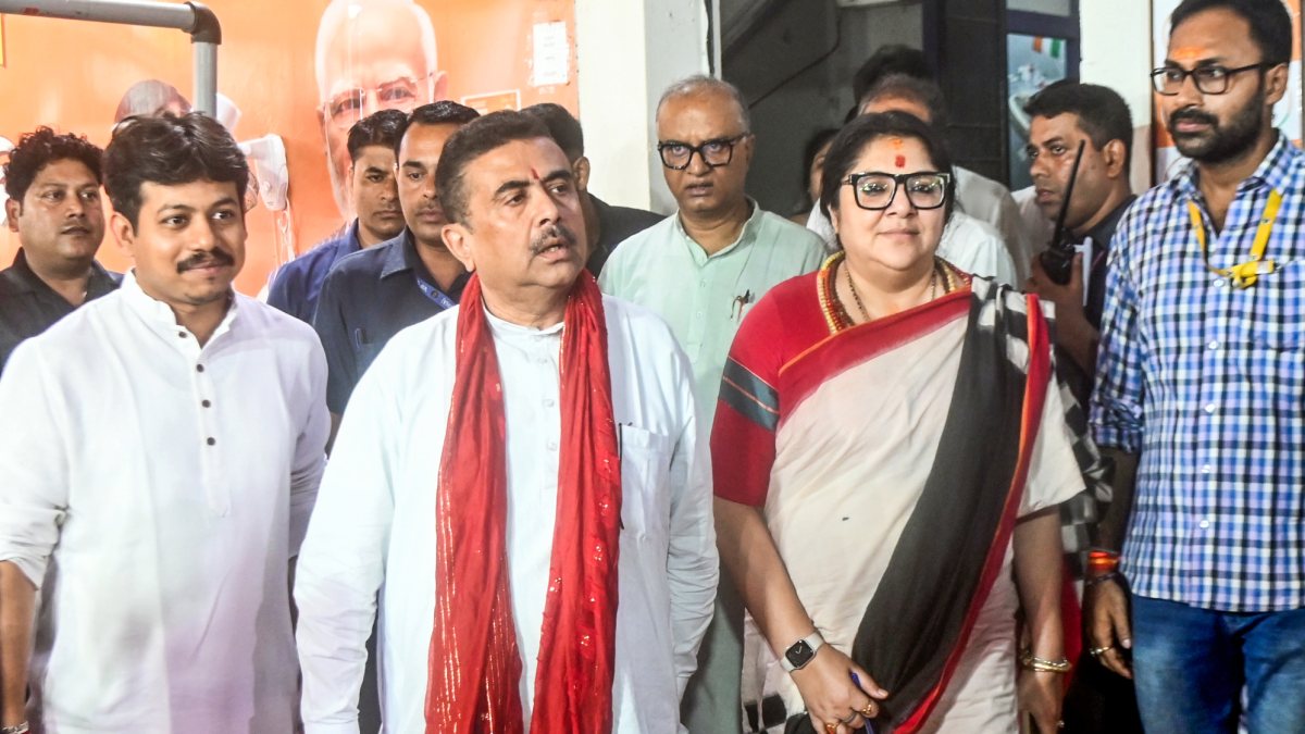 West Bengal CM Suvendu Adhikari leaves BJP office after Janta Darbar