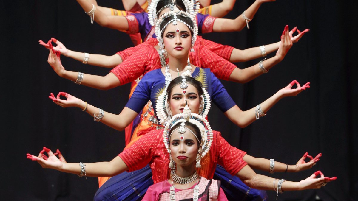 Odissi dancers perform at Bharat Utsav in Jaipur
