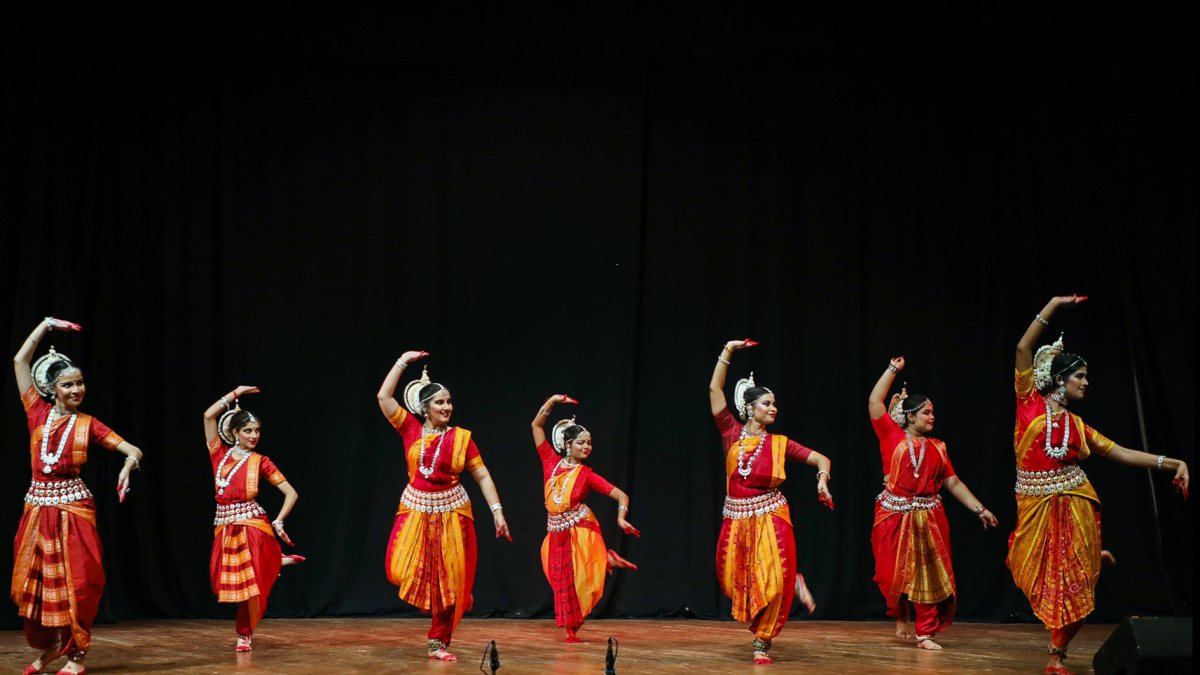 Odissi dancers perform at Bharat Utsav festival in Jaipur
