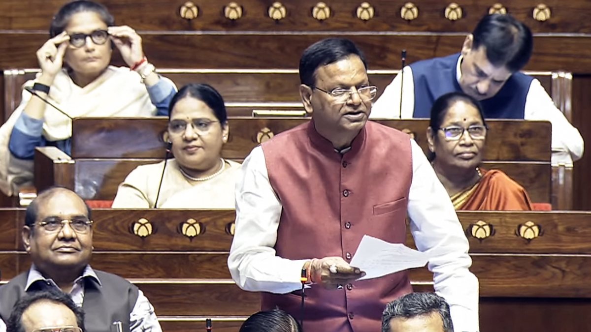 Pankaj Chaudhary addresses Rajya Sabha during Monsoon session