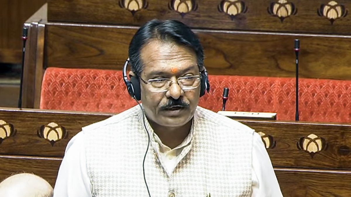 Harsh Malhotra addresses Rajya Sabha during Monsoon session